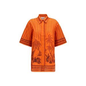 Alemais Women Oversized Printed Shirt